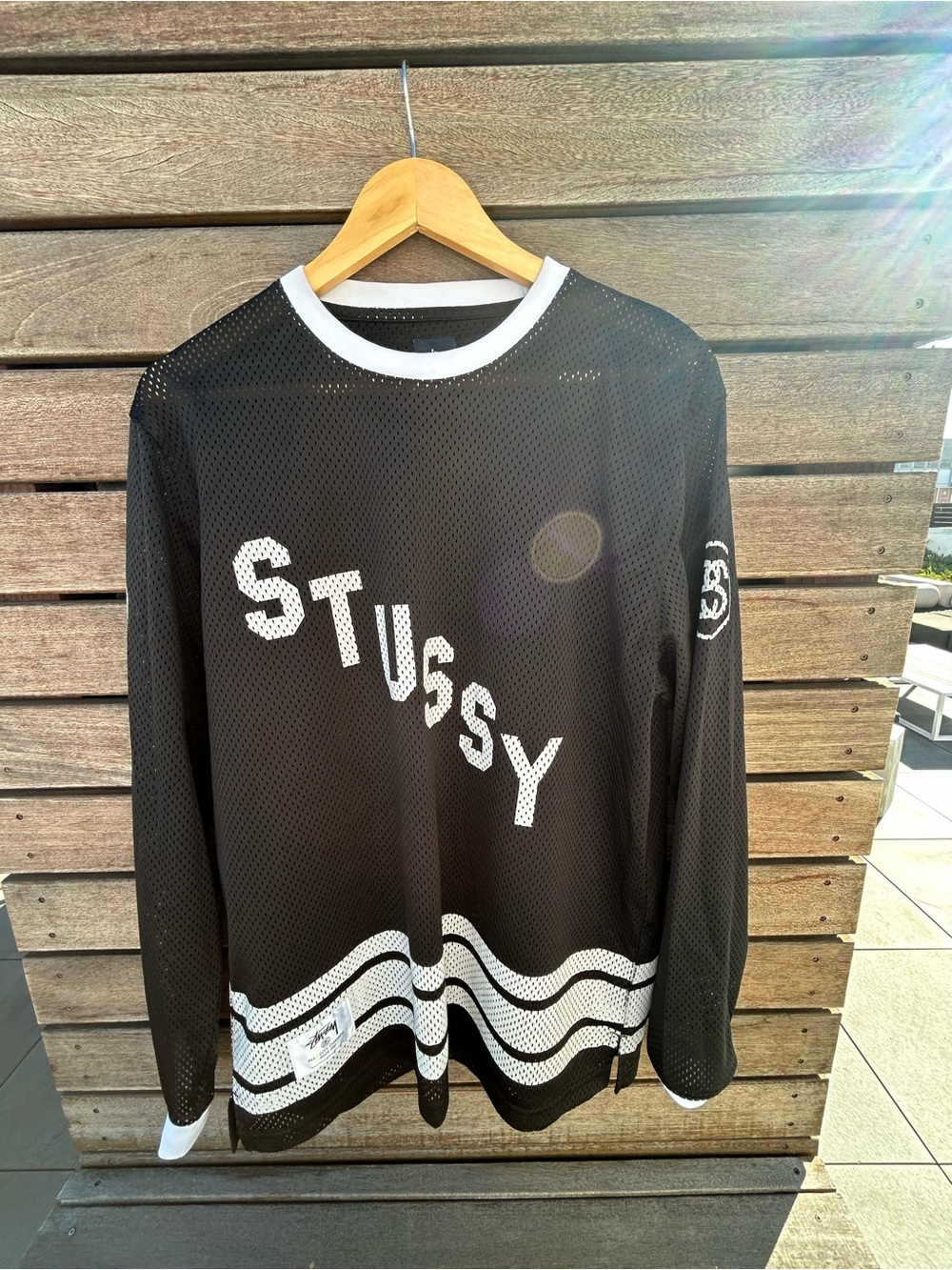 Stussy Black Long Sleeve Jersey | Size Large v